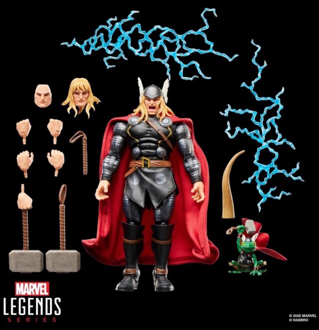 Marvel Legends Maximum Thor Figure and Accessories Including Frog
