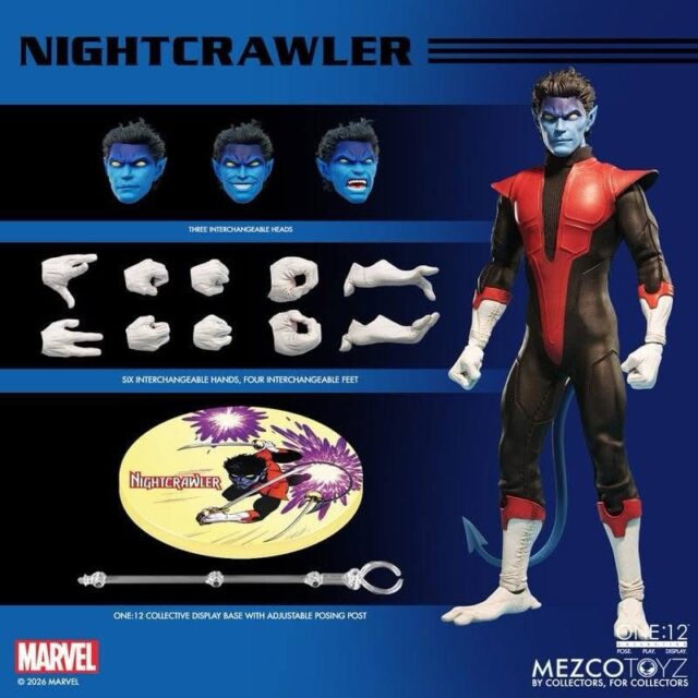 Nightcrawler Mezco ONE:12 Collective Action Figure and Accessories 2026