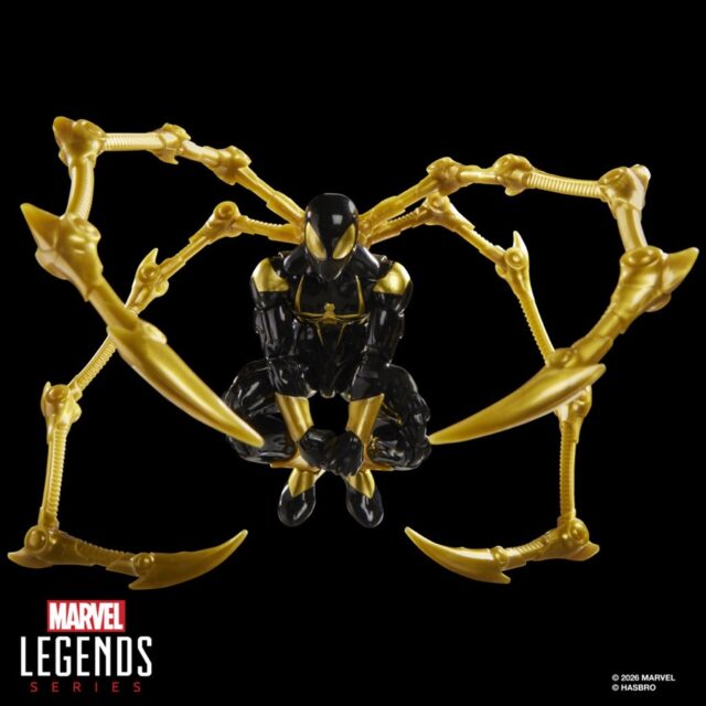 New York Toy Fair 2026 Hasbro Marvel Legends Iron Spider Black and Gold Figure Revealed