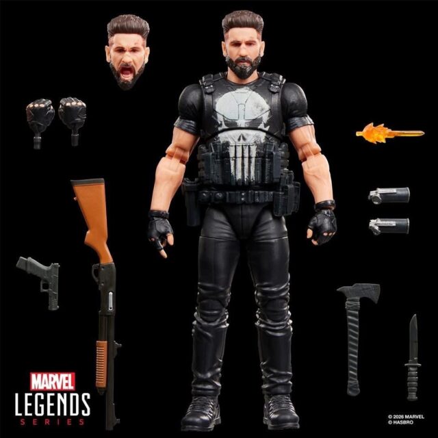 Marvel Legends One More Kill Punisher TV Series Figure and Accessories