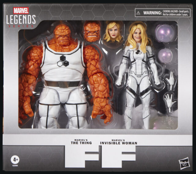 Marvel Legends Future Foundation Thing Invisible Woman Packaged in Box