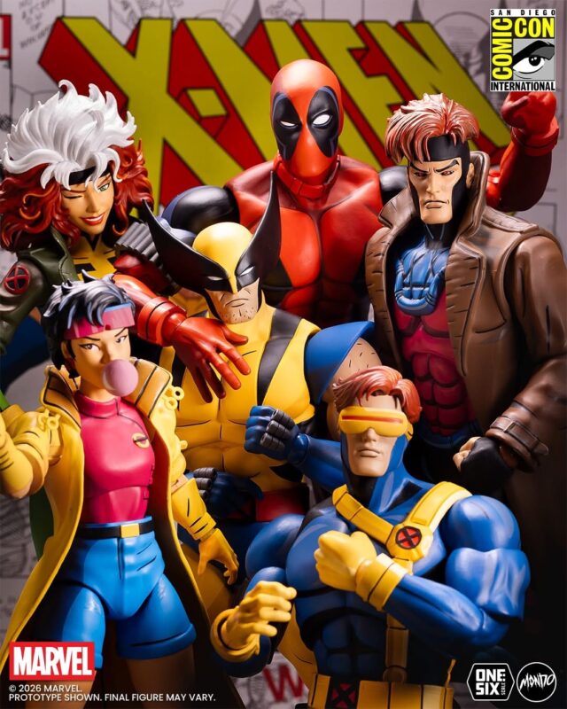 MONDO X-Men Animated Figures Series with SDCC Deadpool Exclusive
