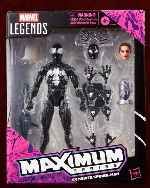 Marvel Legends Maximum Symbiote Spider-Man Figure Packaged in Box