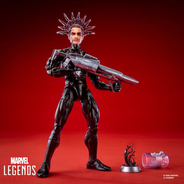 Marvel Legends Symbiote Spider-Man with Sonic Blaster and Symbiote in Jar
