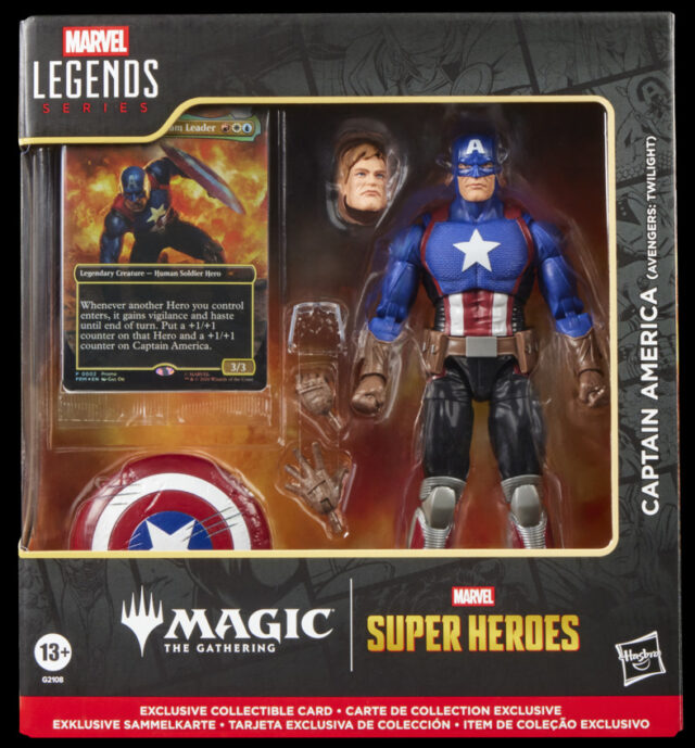 Marvel Legends Magic MtG Captain America Twilight Figure Packaged in Box