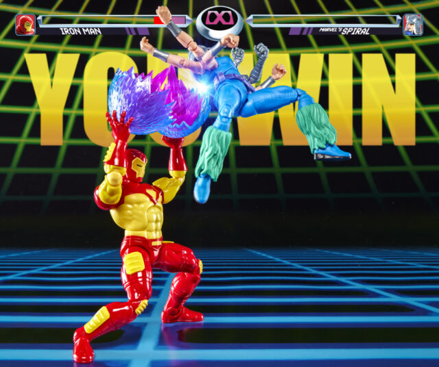 Hasbro Marvel vs Capcom Legends Iron Man with Effects and Spiral Figures