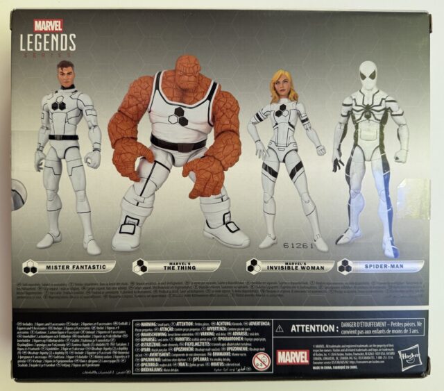 Box Back Future Foundation Marvel Legends Figures Thing Invisible Woman