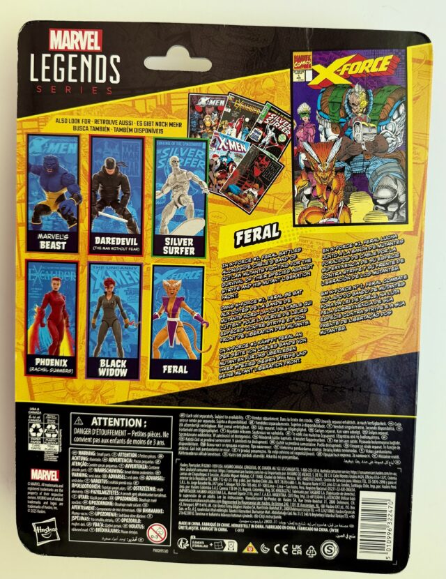 Cardback Marvel Legends Feral Mini Comics Series 2 Figure
