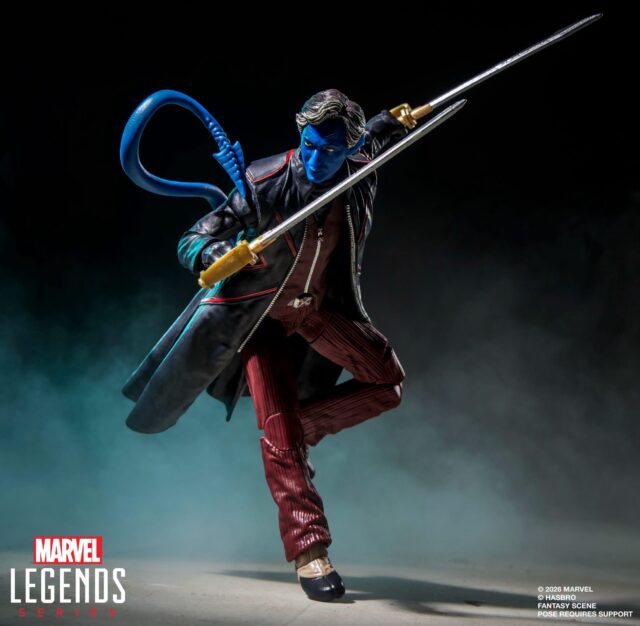 Doomsday Nightcrawler Marvel Legends Action Figure with Dual Swords