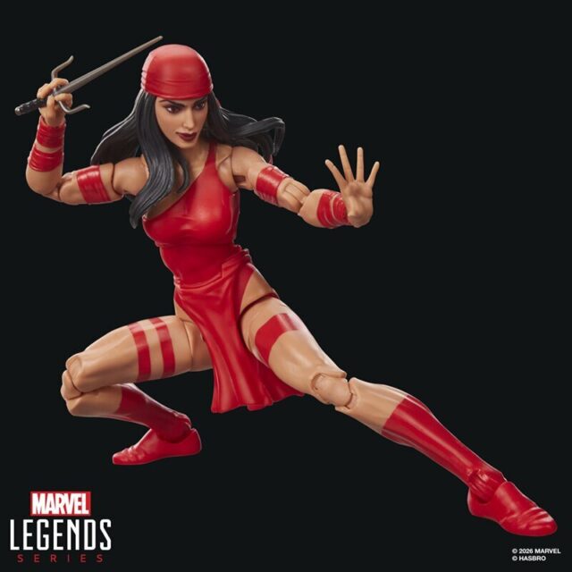Red Elektra Hasbro Mini Comics Series Wave 3 Marvel Legends Action Figure