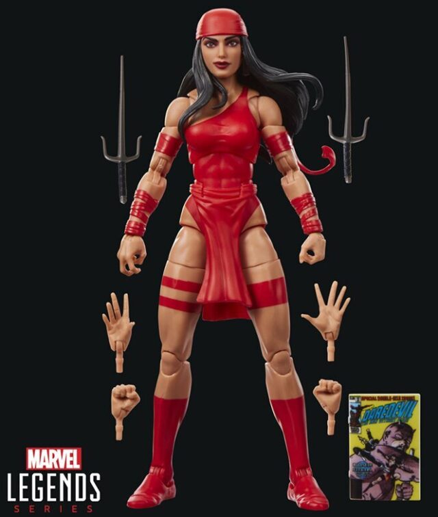 Marvel Legends Mini Comics Elektra Wave 3 Figure and Accessories