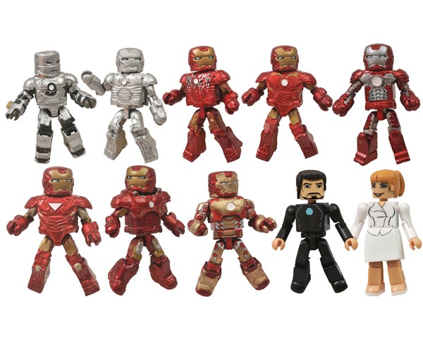 Marvel Minimates Iron Man 3 Hall of Armors 10-Pack SDCC 2013 Exclusive Set