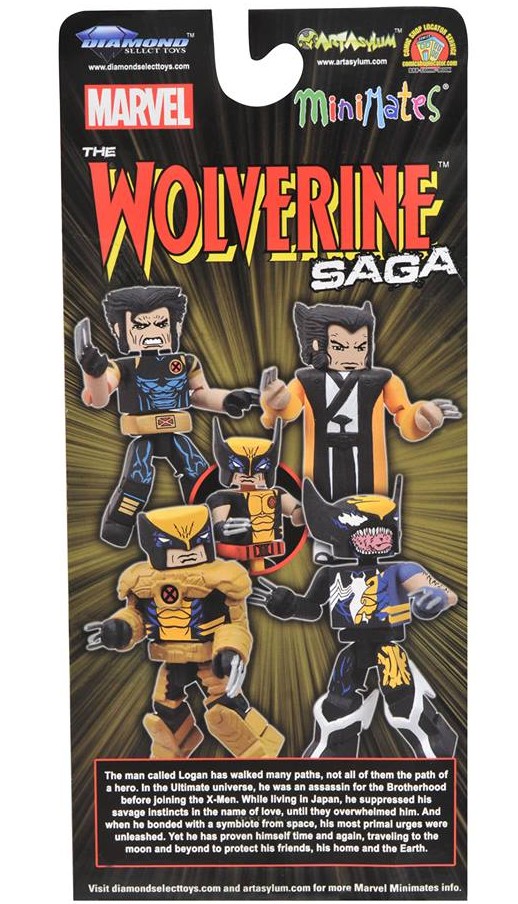 SDCC 2013 Exclusive Marvel Minimates The Wolverine Saga Set