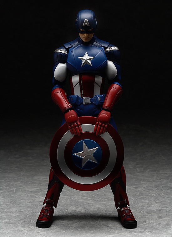 Captain America Avengers Figma Action Figure Holding Shield