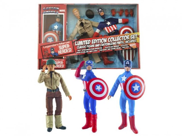 Retro Captain America 8 Inch Figure Set MEGO Diamond Select Toys