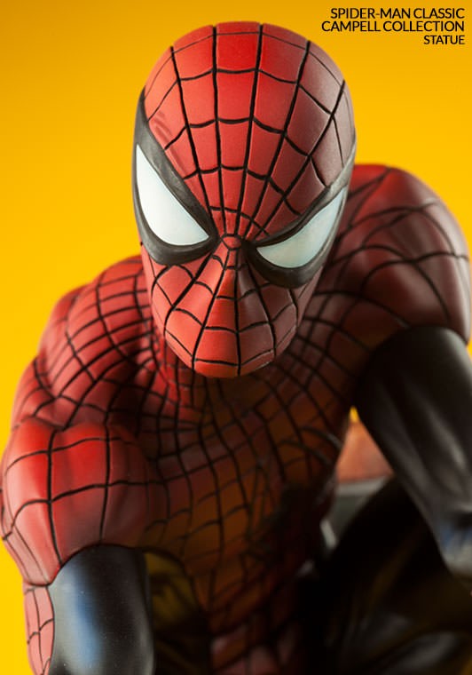 Classic Spider-Man Sideshow Statue Close-Up Head