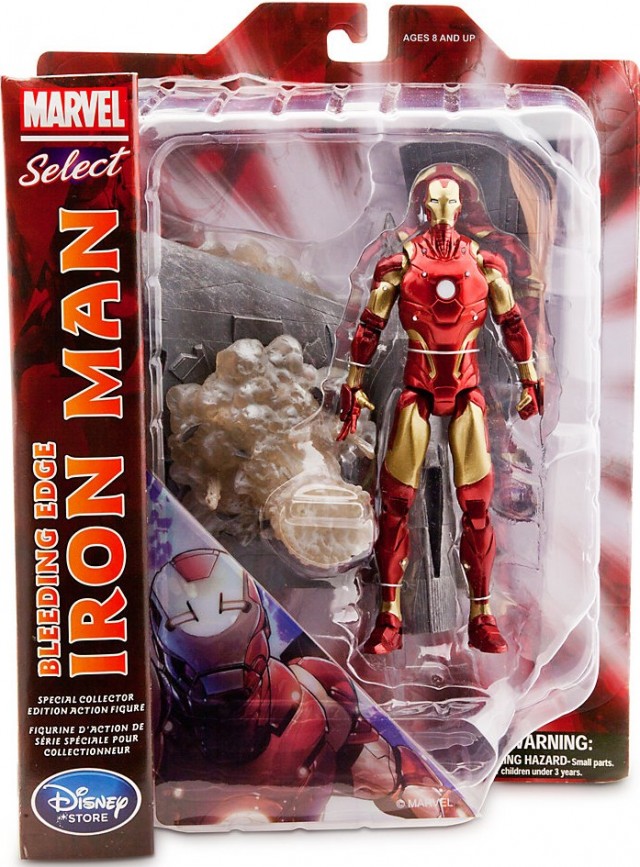 Marvel Select Bleeding Edge Iron Man Figure Packaged