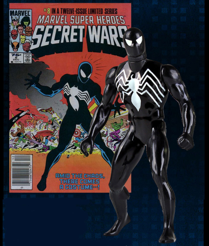 Jumbo Secret Wars Black Costume Spider-Man Up for Order! - Marvel Toy News