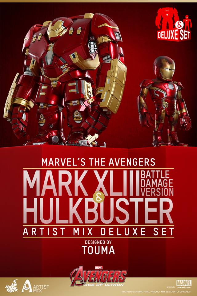 Hot Toys Artist Mix Hulkbuster Iron Man Mark XLIII Deluxe Set
