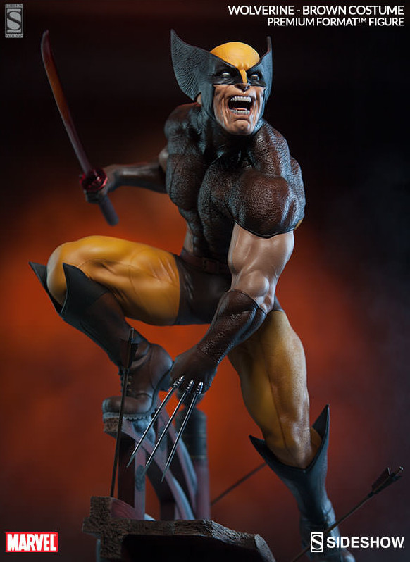Sideshow Premium Format Brown Costume Wolverine Statue