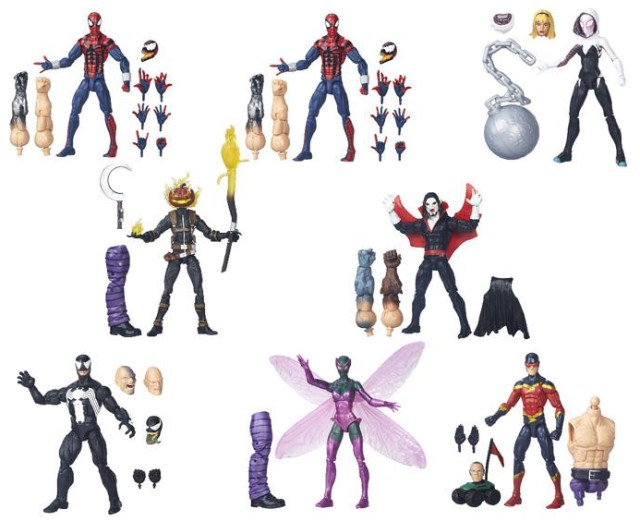 Marvel Legends 2016 Spider-Man Absorbing Man Series Figures Case