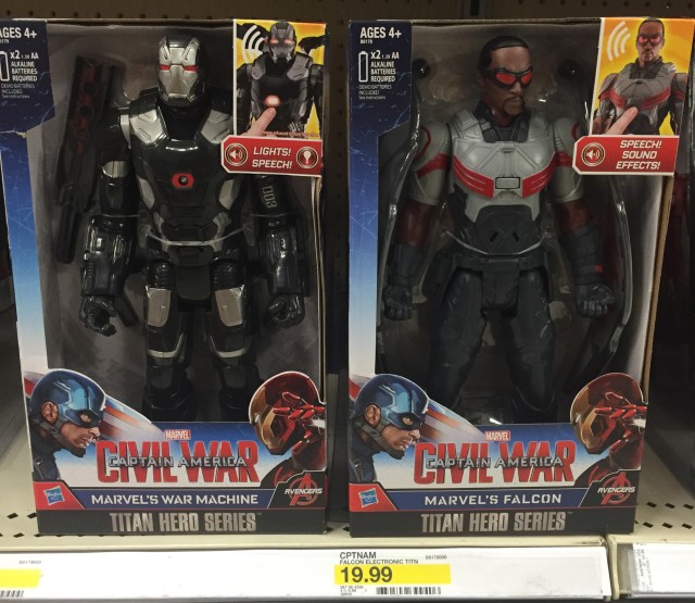 Captain America Civil War Titan Hero War Machine & Falcon Figures