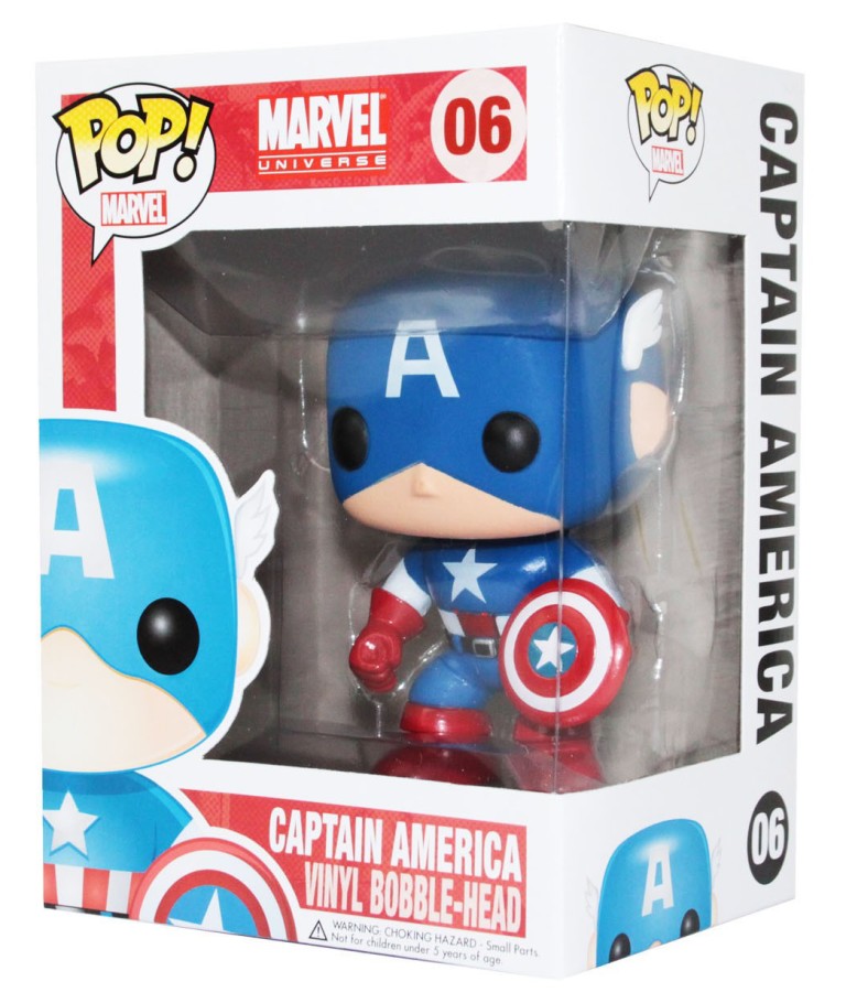 captain america pop vinyl with hammer