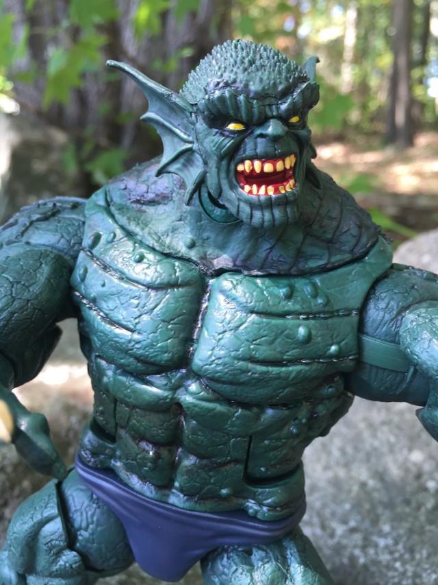 Close-Up of Marvel Legends Abomination SDCC Exclusive Figure Head
