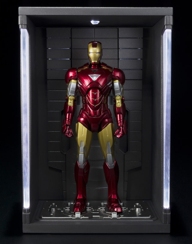 sh-figuarts-iron-man-3-hall-of-armor-pod-with-figure-in-it