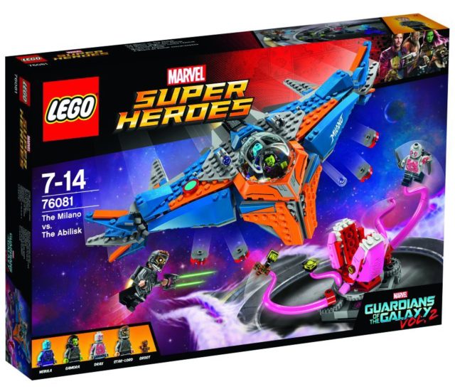 Guardians of the Galaxy 2 LEGO The Milano vs. The Abilisk 76081 Box