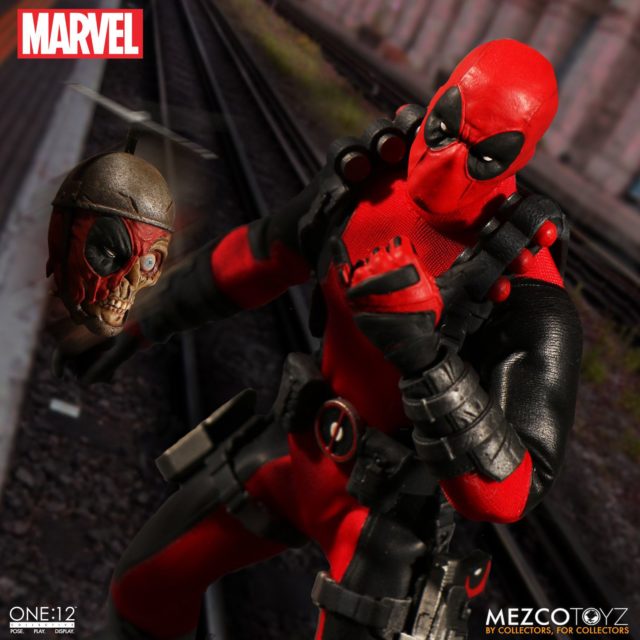 Mezco Marvel ONE 12 Collective Deadpool Exclusive Figure with Headpool