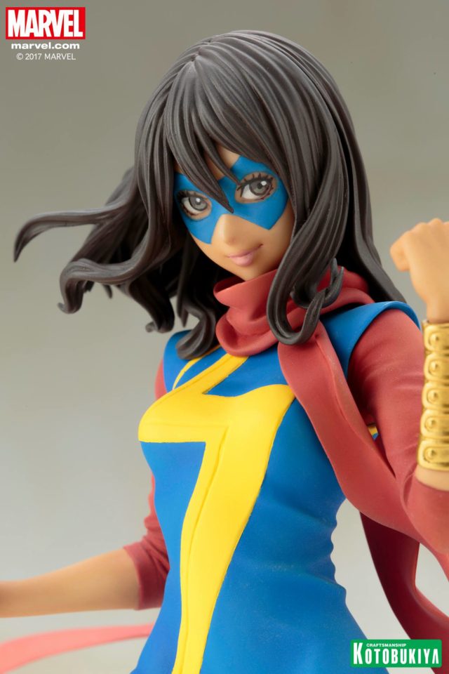 Close-Up of Kotobukiya Bishoujo Kamala Khan Ms. Marvel Statue