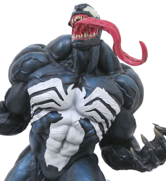 Close-Up of Venom Premier Collection Statue DST