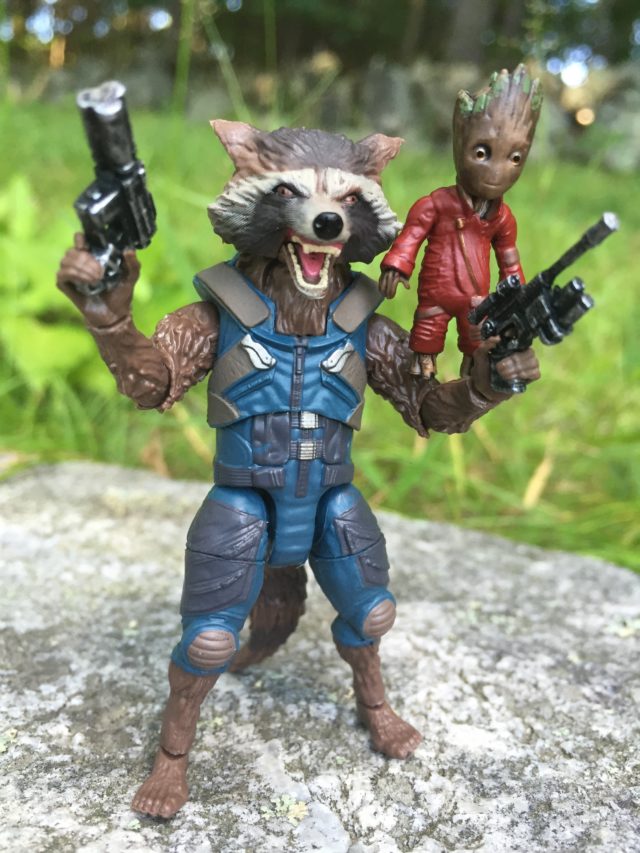Marvel Legends Rocket Raccoon & Groot Review & Photos GOTG