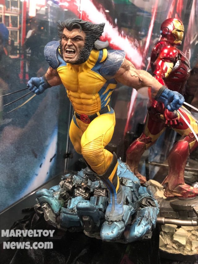 NYCC 2017 Sideshow Collectibles Wolverine and Iron Man Statues