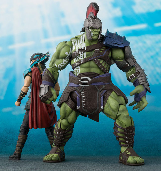 Size Comparison Bandai Thor Ragnarok Figuarts Hulk and Thor Figures
