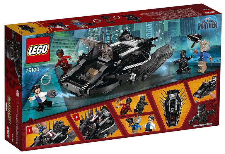 black panther lego jet