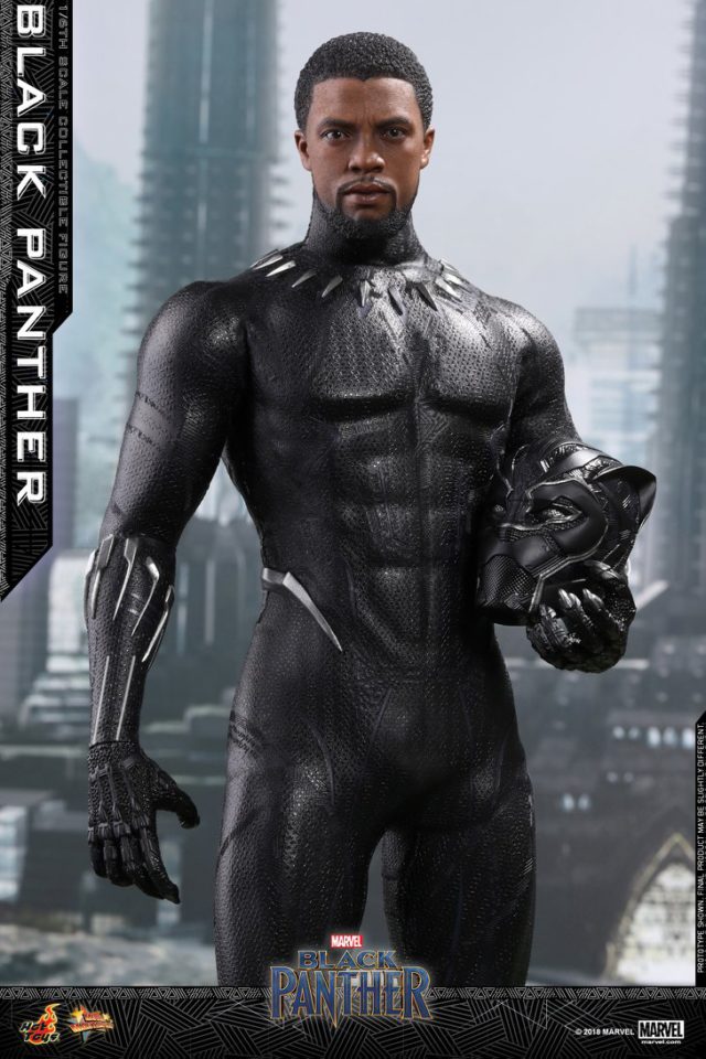 Hot Toys Unmasked Black Panther Chadwick Boseman Portrait