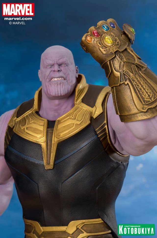 Close-Up of Thanos Kotobukiya ARTFX+ Infinity War Statue