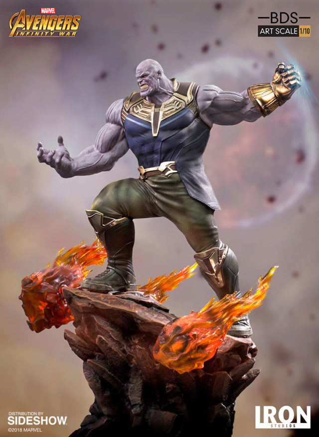 Iron Studios Thanos Statue Side View