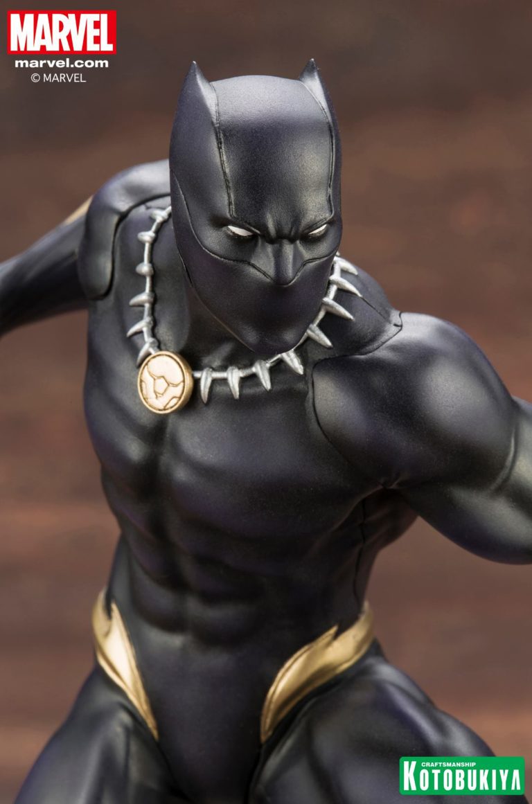 kotobukiya black panther fine art statue