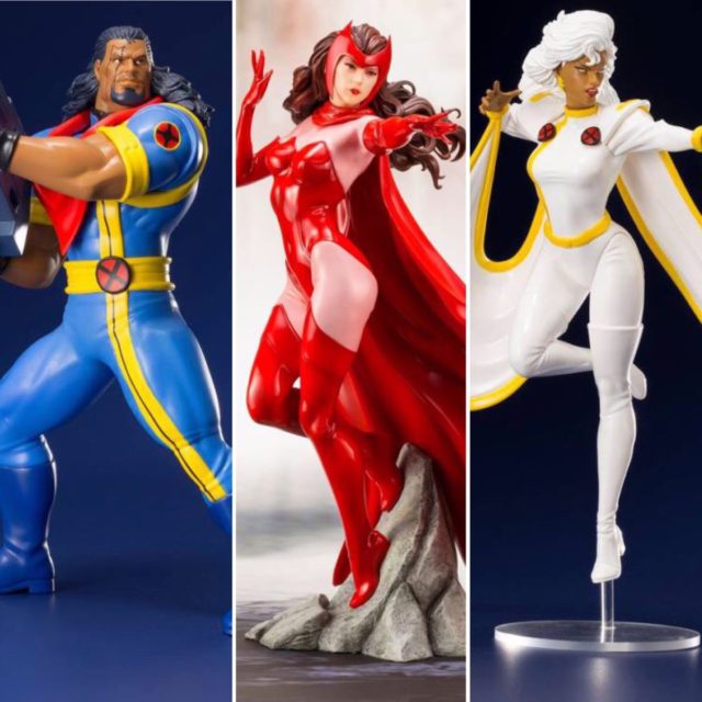 Kotobukiya Marvel ARTFX+ Scarlet Witch Bishop Storm Statues