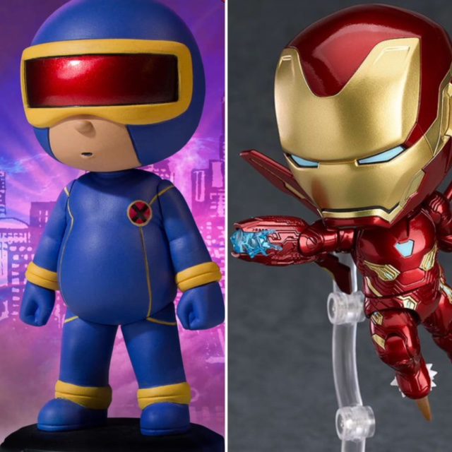 Marvel Animated Cyclops Statue and Nendoroid Infinity War Iron Man