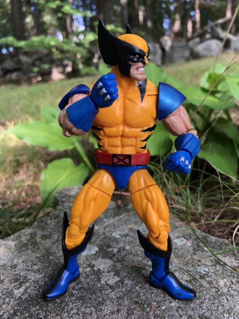thumbnail image 2 of Hasbro Marvel Legends Wolverine Tiger Stripe Action Figure – 6 Inch – BAF Apocalypse Series – 2018 2 of 3