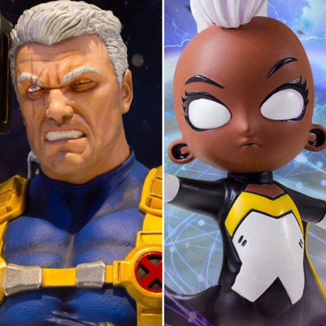 Marvel Animated Storm Statue and Cable Mini Bust Gentle Giant Ltd