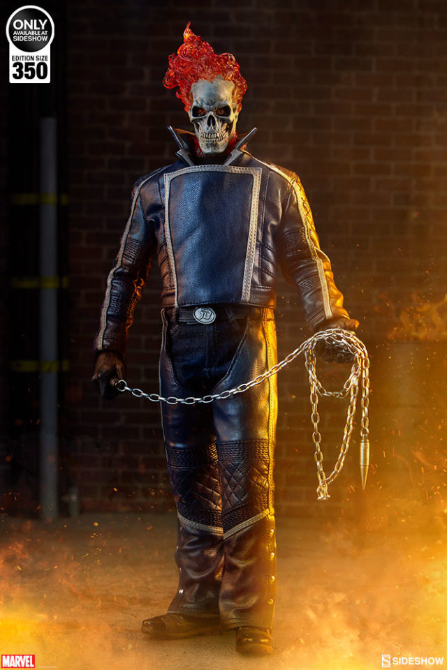 Sideshow Exclusive Blue Ghost Rider Classic Sixth Scale Figure