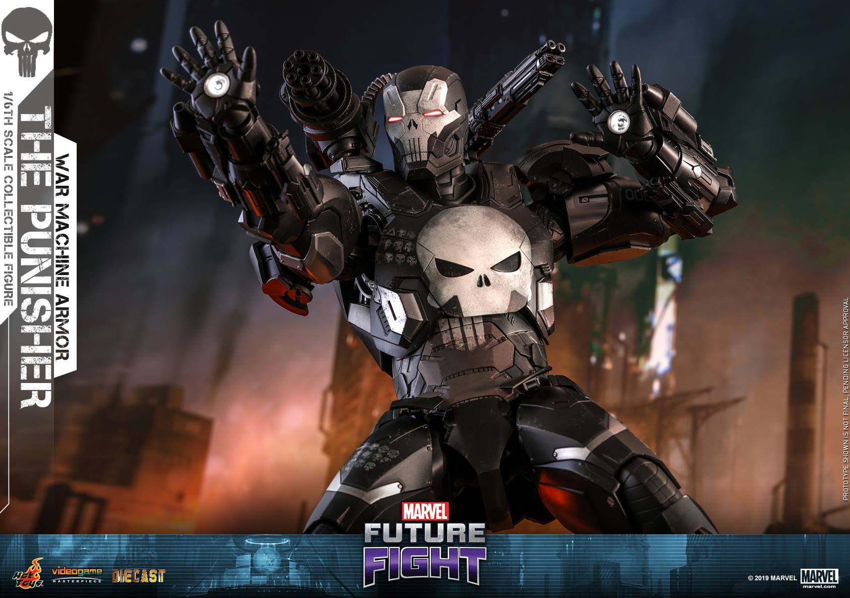 Hot Toys Punisher War Machine Armor DieCast Figure Up for