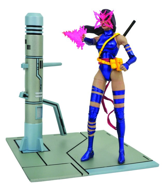 Marvel Select Psylocke with Variant Head Butterfly Effect and Psyblade Accessories