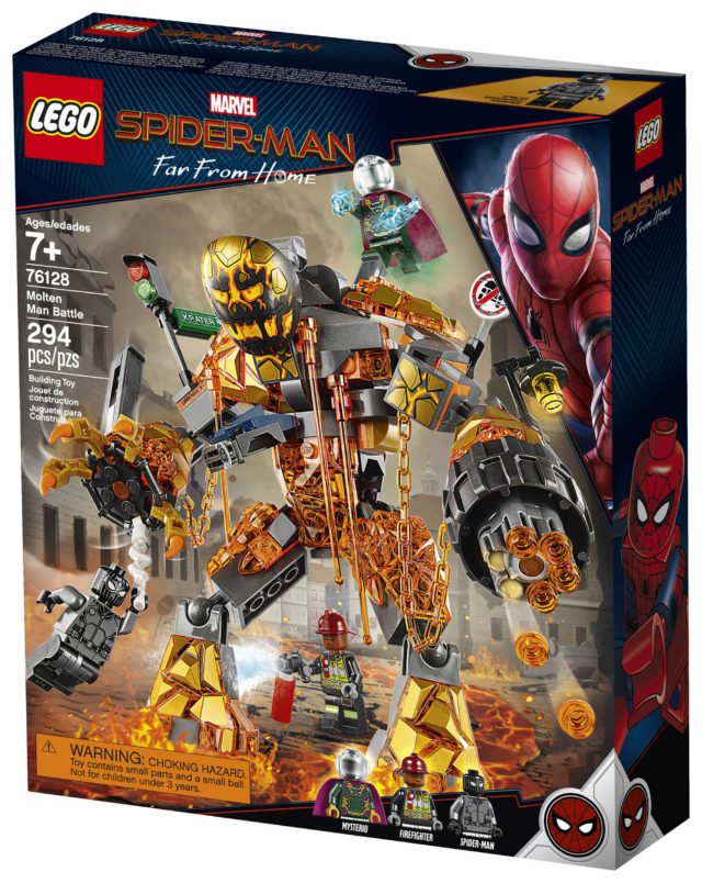 LEGO 76128 Molten Man Battle Box Front Spider-Man Far From Home