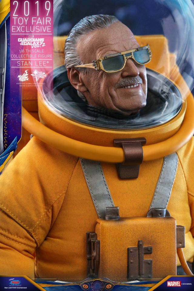 Close-Up of Summer Exclusive Hot Toys Stan Lee Figure in Spacesuit